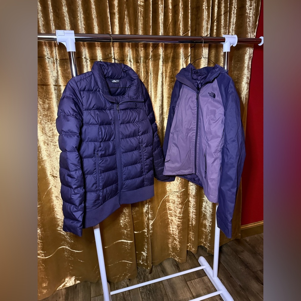 The North Face tri-climate puffer jacket and waterproof shell